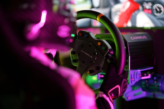 Καθορισμένο πιλοτήριο Drive Simul τυχερού παιχνιδιού πενταλιών προσομοιωτών αγώνα αυτοκινήτων καθισμάτων παιχνιδιού